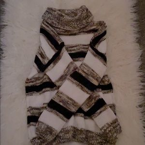 Striped Turtleneck Sweater